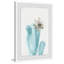 White Cactus Bloom by Julia Posokhova - Single Picture Frame Painting-1083886435