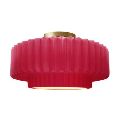 Plafonnier semi-encastré en céramique Radiance