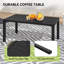 Table basse d'extérieur en aluminium noir 1 pièce Heim-122506442