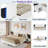 Wooden Floating Platform Bed With Led Lights And Built-in Nightstands-1462993174