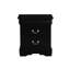 Table de chevet chic noire pour chambre à coucher - l 21 po x H 24 po x H 15 po avec profondeur de rangement fonctionnelle