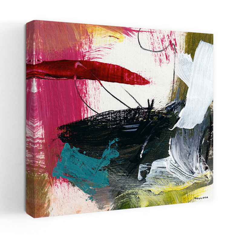 Intention, art abstrait contemporain, H 24 po x l 24 po