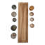 Porte-votives Devers sur plateau en bois, lot de 9-689648561