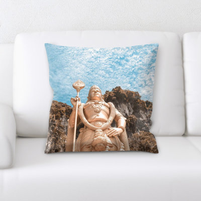 Microsuede Reversible Throw Pillow