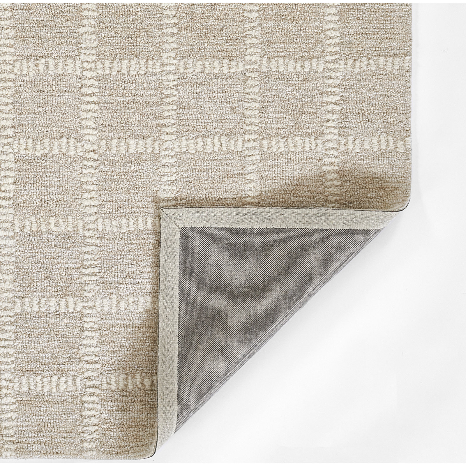 Lanora Hand Tufted Wool Beige Rug, Runner 2'3" x 8'