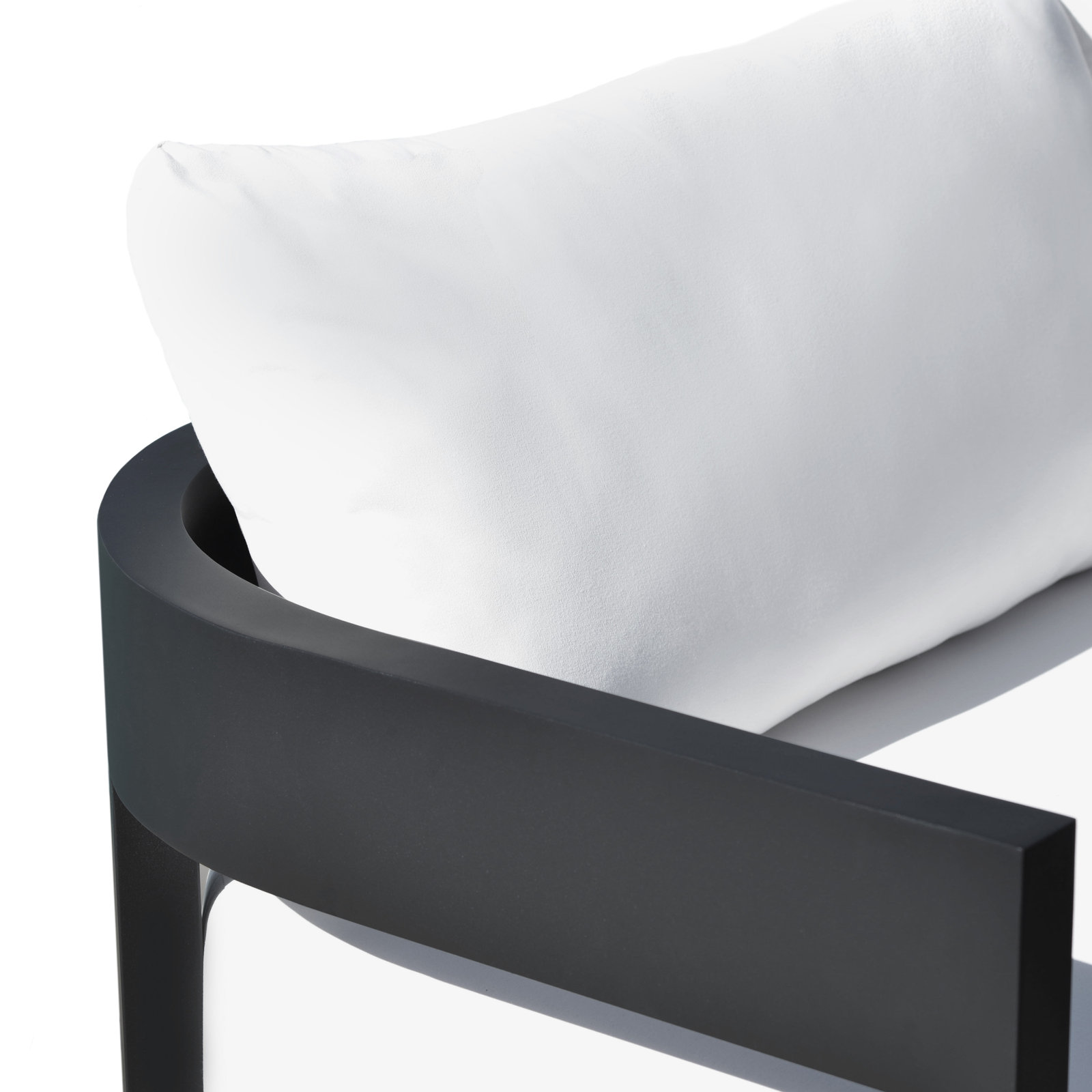 Everlee Aluminum Patio Chair with Sunbrella Cushions, White Sunbrella®