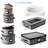 6-Piece Hard Shell Dinnerware Storage Set