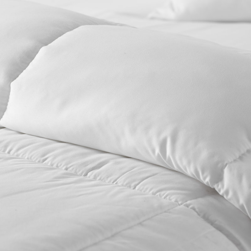 Édredon en duvet synthétique toutes saisons - Basics by Wayfair ™, Blanc, Simple