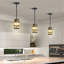 Ensemble de 3 luminaires suspendus cylindriques simples à hauteur réglable