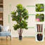 Ficus lyrata artificiel vert 47 po / 59 po en pot