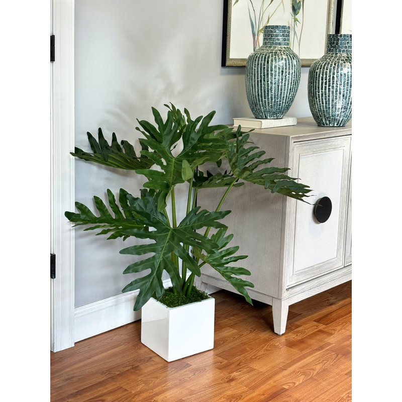 Organic Modern Faux Philodendron Plant