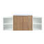 Meuble-lavabo avec lavabo, portes à fermeture en douceur, deux petites tablettes de rangement, armoire combinée de 24 po et de 12 po, emballage Kd