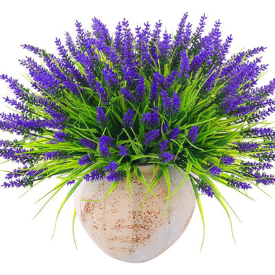 44 pièces de fleurs artificielles d'extérieur lavande
