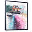 Fleurs de cerisier avec temple japonais - peinture sur toile-67442899-67442907
