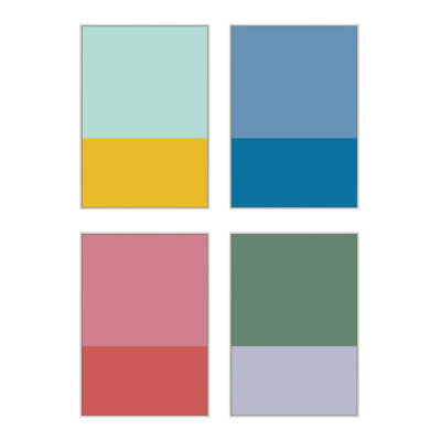Color Studies "Color Studies" 4-Piece Print Set