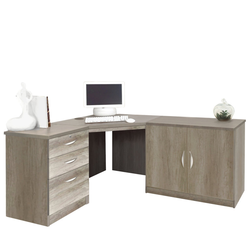 Corner Executive Desk, Grey Nebraska