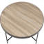 Table basse en chêne gris patiné avec structure noire