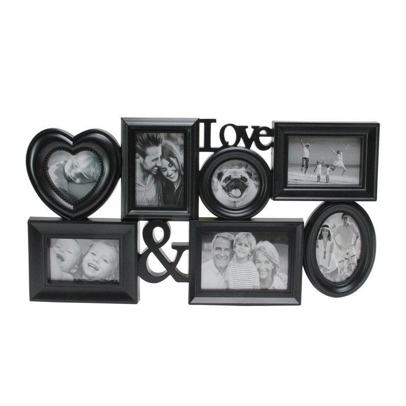 Multi-Sized Love Collage Frame, Black