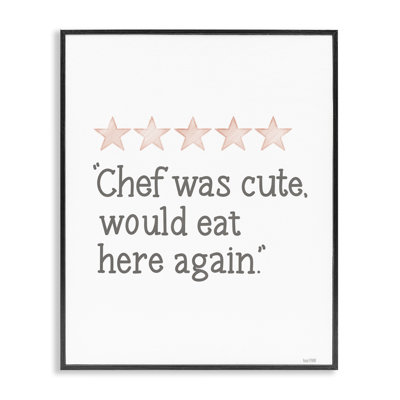  «Cute Chef Funny», estampe numérique encadrée par House Fenway