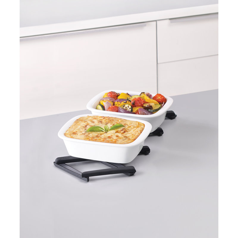 Stretch Silicone Trivet for Hot Pots and Pans, Black