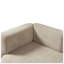 Chaise longue rembourrée Camel avec mousse haute densité et ressorts, mobilier de salon moderne et confortable