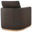 Bobbi Genuine Leather Swivel Armchair-125493123