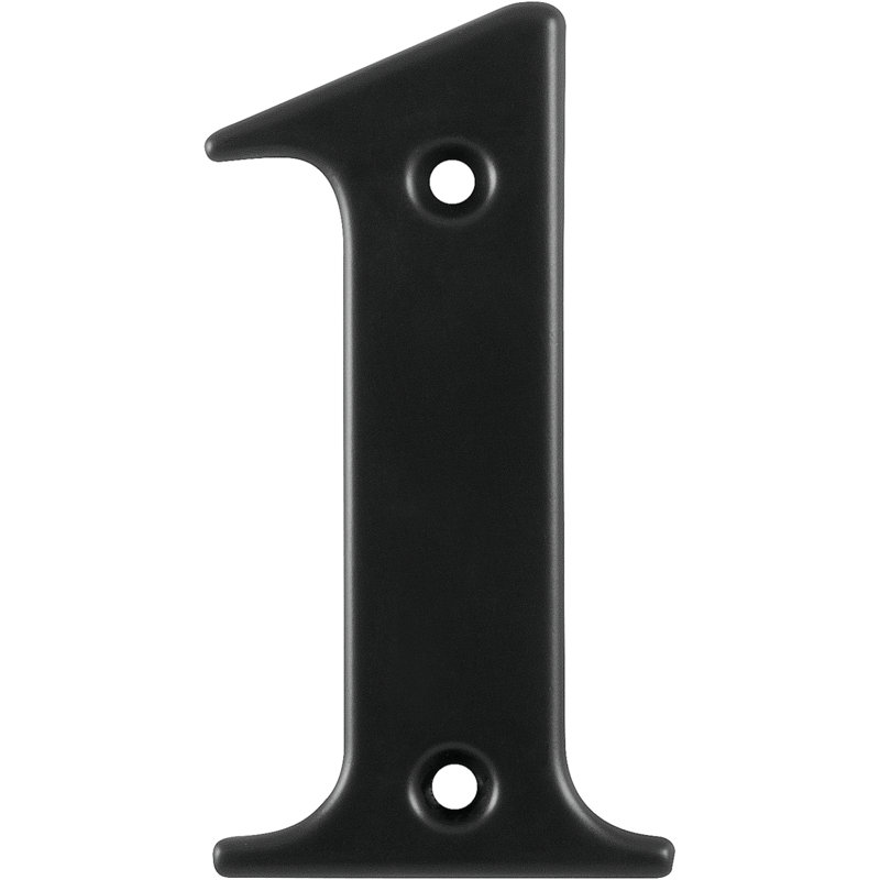 Hutner 7.6cm H Zinc House Number, Black, 1