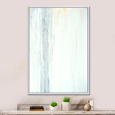 Gris et jaune Colorfields IX - Peinture sur toile