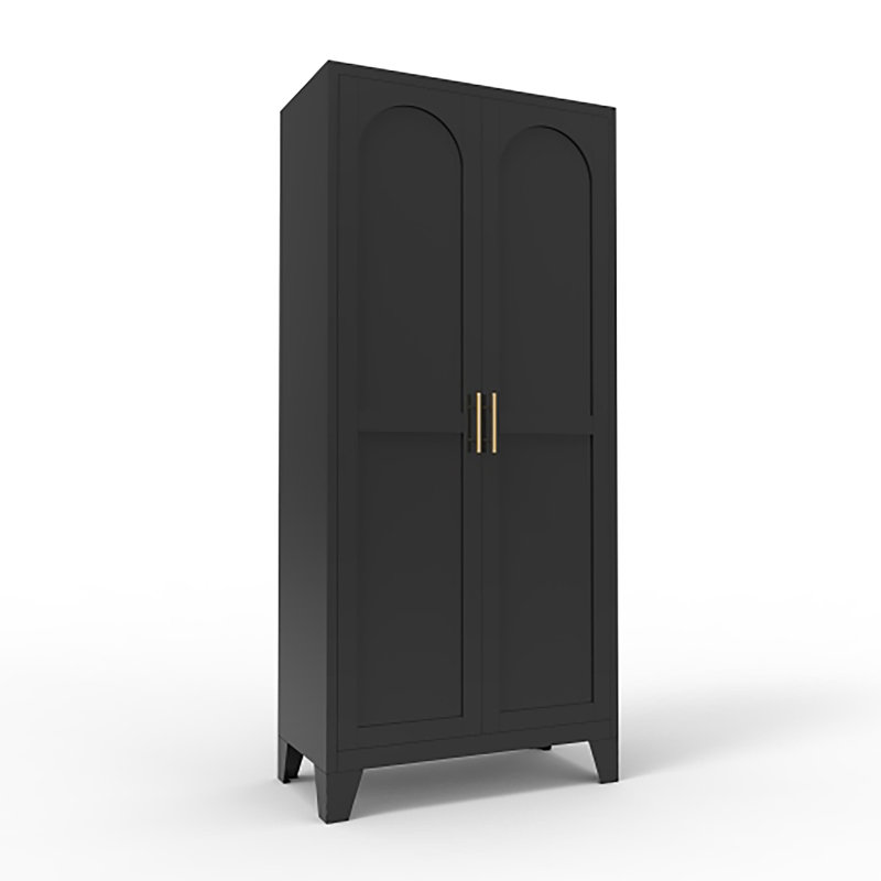 Armoire de cuisine 71 po avec 4 tablettes réglables Wyland, Noir