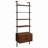 Metal Frame Bookcase, 4-shelf Storage Wall Bookshelf