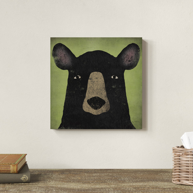 L'ours noir, H 12 po x l 12 po x P 1,25 po
