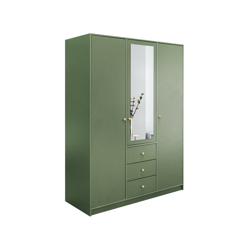 Blathnaid Manufactured Wood Wardrobe, Bottle Green