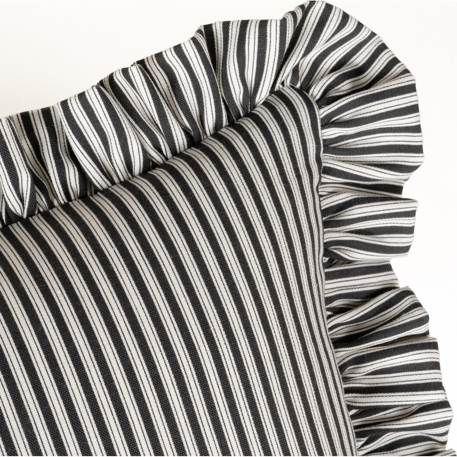 20" x 20" Cotton Throw Pillow, Polyester, Black