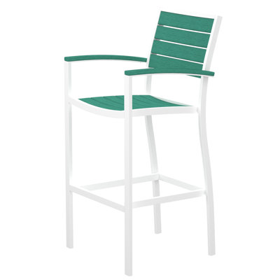 Chaise avec accoudoirs de bar POLYWOOD Euro