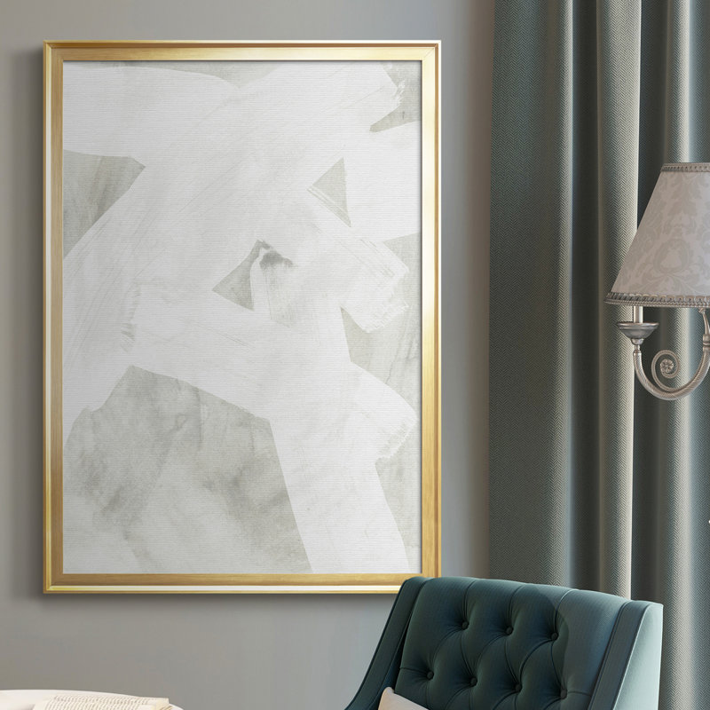 Stone Stone I - reproduction d'art sur toile, H 42,5 po x l 30,5 po x P 1 po, Or