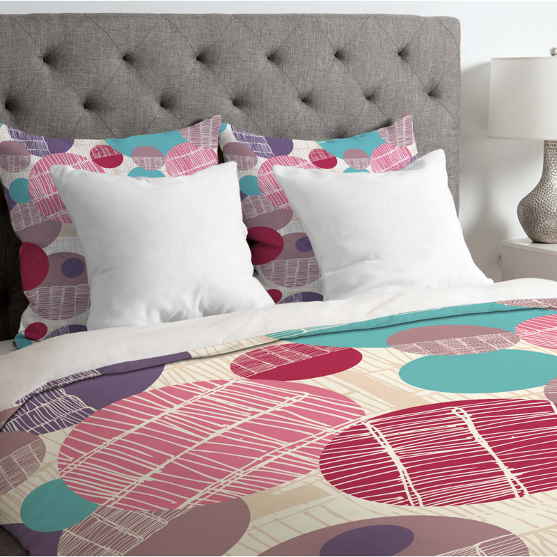 Housse de couette légère texturée geo, Très grand, Noir et blanc