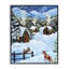 «Snowy Christmas Cabins Trio», estampe numérique, conception de Patricia Reynolds-86810509-86810508