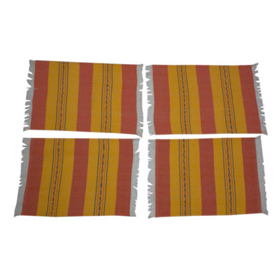 Scotti Cotton Blend Striped Rectangle Placemat