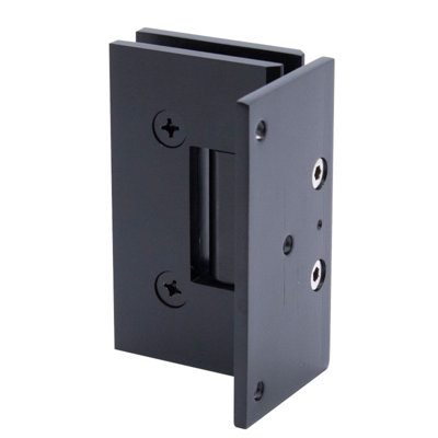 FHC VEN050RB Venice Square 5 Degree Offset Wall Mount Hinge, Brass Material, Square Profile, 3/8" to 1/2" Glass Thickness, Oil Rubbed Bronze Finish