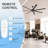 96" Industrial HVLS Ceiling Fan Without Light, Commercial Extra Large Ceiling Fan with Remote Control, Reversible DC Motor, Aluminum Blades for Warehouse Garage Patio Gym-1494619414-1507101478