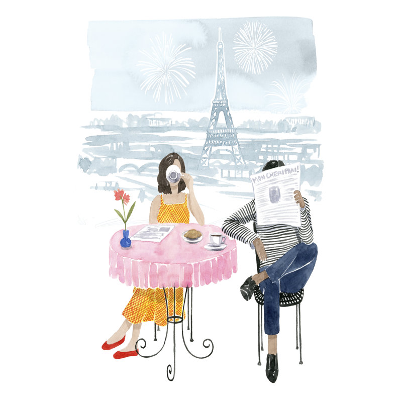 Paris In Love II, H 12 po x l 8 po x P 1 po