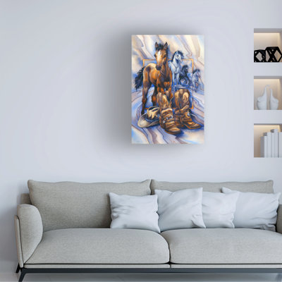 Art mural sur toile tendue - «Old Soles» par Jody Bergsma pour décoration de salon, de chambre à coucher ou de bureau - 30 x 47
