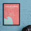 Melbourne City Map - No Frame Print-651011059