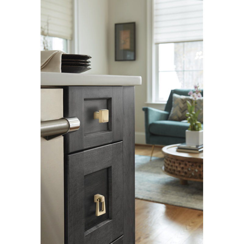 Poignée d'armoire bronze champagne Blackrock de longueur 1-3 / 16 po (30 mm), Bronze champagne, 1 3/16"