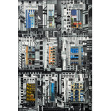 Patchwork City 26 Print by Marilyn Henrion