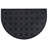 Outdoor Half Round Door Mat 24x16 Drew Checkerboard Design Rubber Outdoor Rug