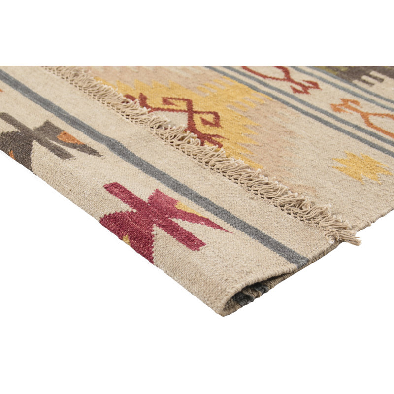 Shuler Ikat Hand Woven 23cm X 160cm Area Rug