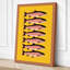 Six Fish Pattern Modern - Wrapped Canvas-447613893-447613900