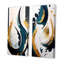 "Art moderne et abstrait bleu, peinture VI" 2 - Pièces sur toile-881127676-881127678