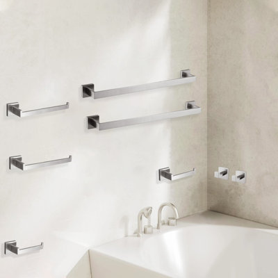 Ensemble de quincaillerie de salle de bain en acier inoxydable 8 pièces avec quincaillerie de fixation